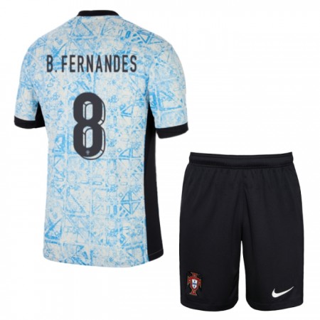 Portugalsko B. Fernandes 8 Venkovní ME 2024 - Dětské Fotbalové Dresy (S/S)